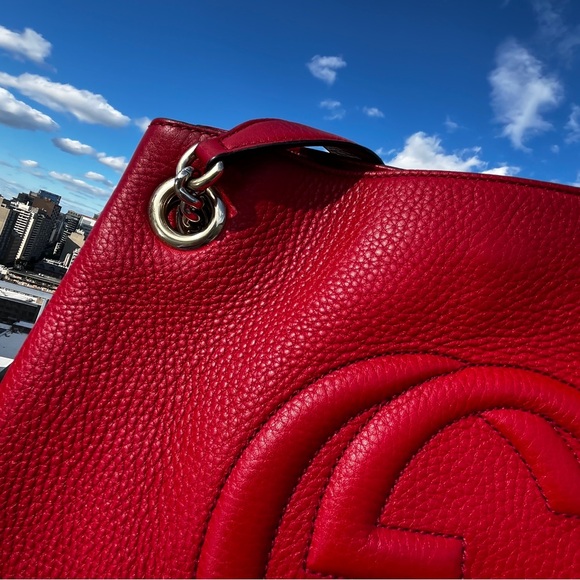 SOLD Authentic Gucci Soho interlocking leather bag - Picture 5 of 15